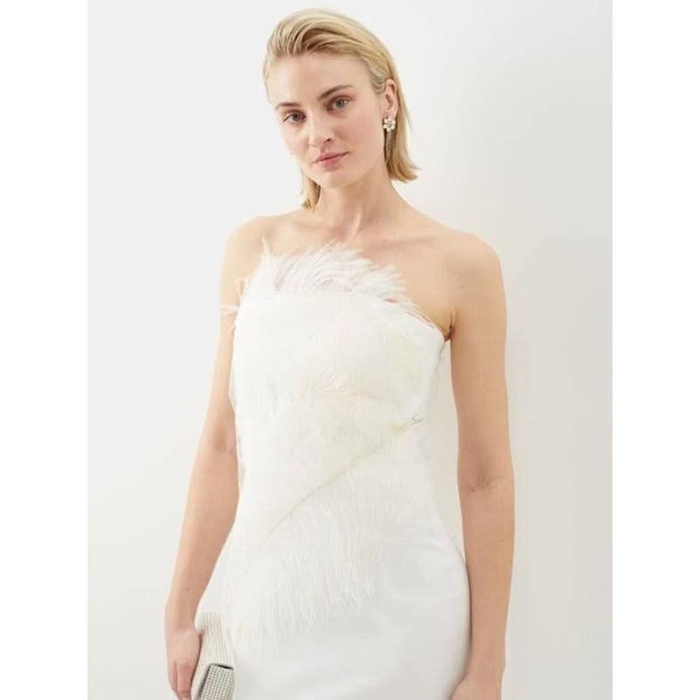 16Arlington Minelli Netting Feather Dress US8 - Picture 5 of 12